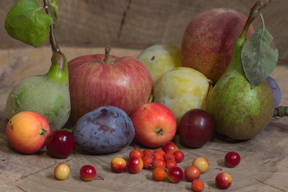 apples and berries
